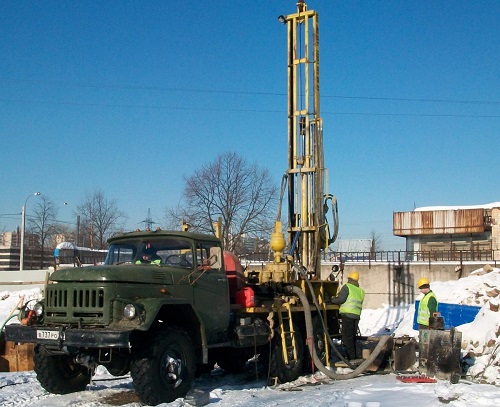 Drilling of the artesian well